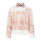GLITCHED HACULLA OVERSIZED POLO SHIRT