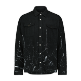 GLITCHED TERRY LONG SLEEVE SHIRT