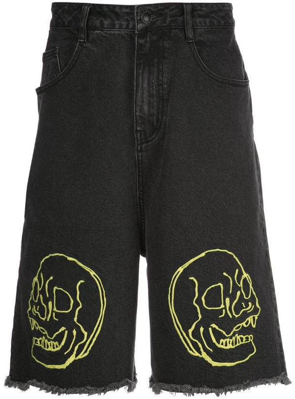 SKULL SHORT BLACK