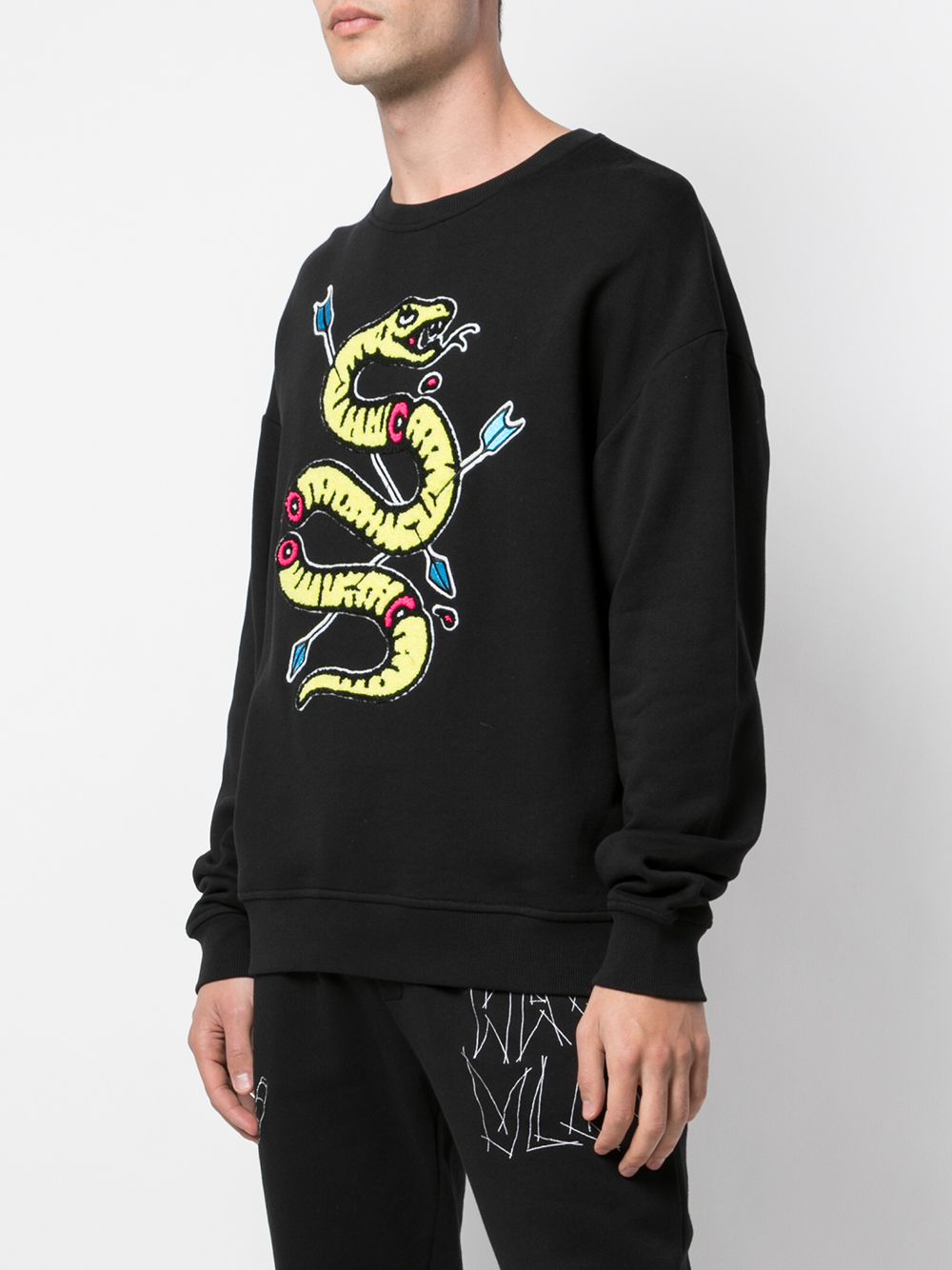 VENOM DROP SHOULDER CREWNECK BLACK – Haculla
