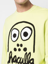 MONSTER DROP SHOULDER CREWNECK LIME