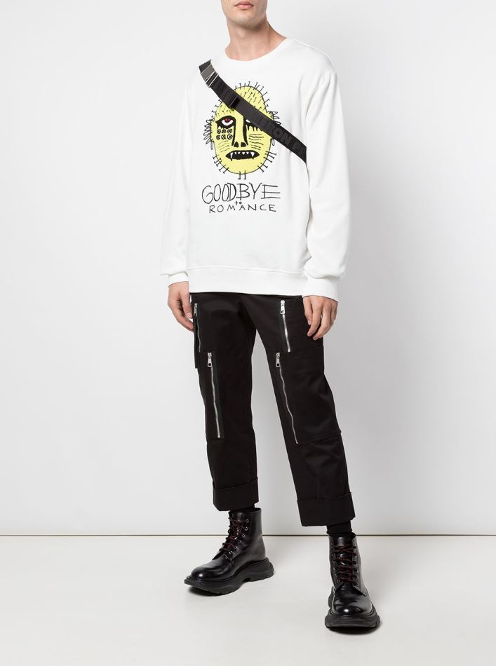 GOODBYE ROMANCE STANDARD SHOULDER CREWNECK OFF-WHITE