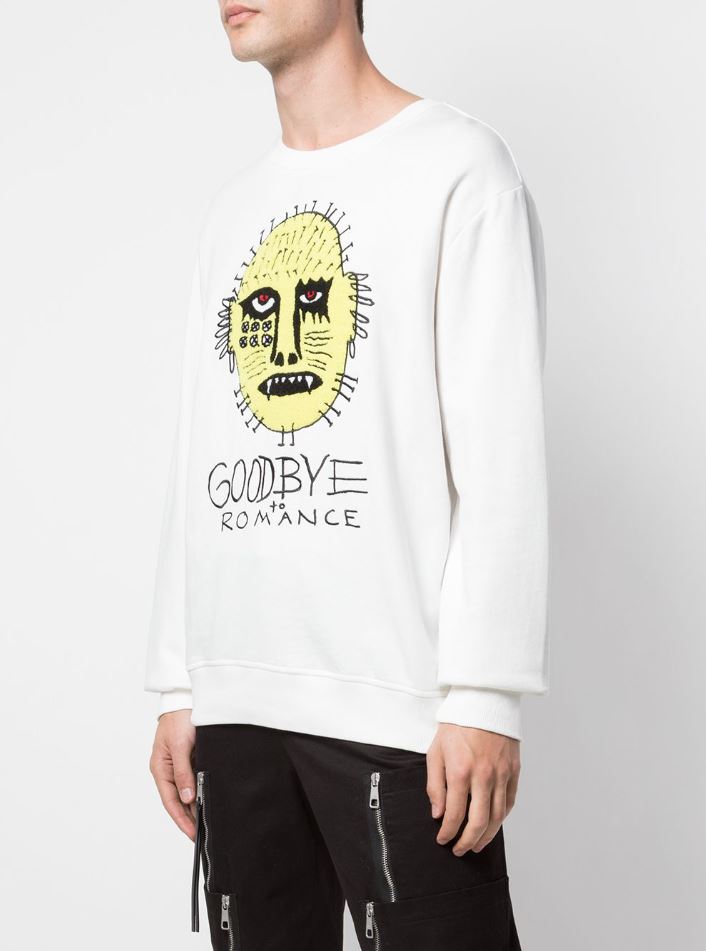 GOODBYE ROMANCE STANDARD SHOULDER CREWNECK OFF-WHITE