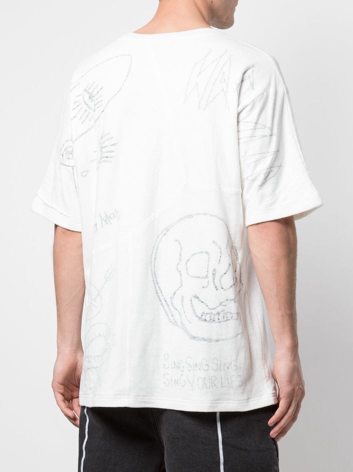 MIXED MANIA QUAD CUT TEE OFF-WHITE
