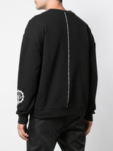 SCREAM DROP SHOULDER CREWNECK BLACK