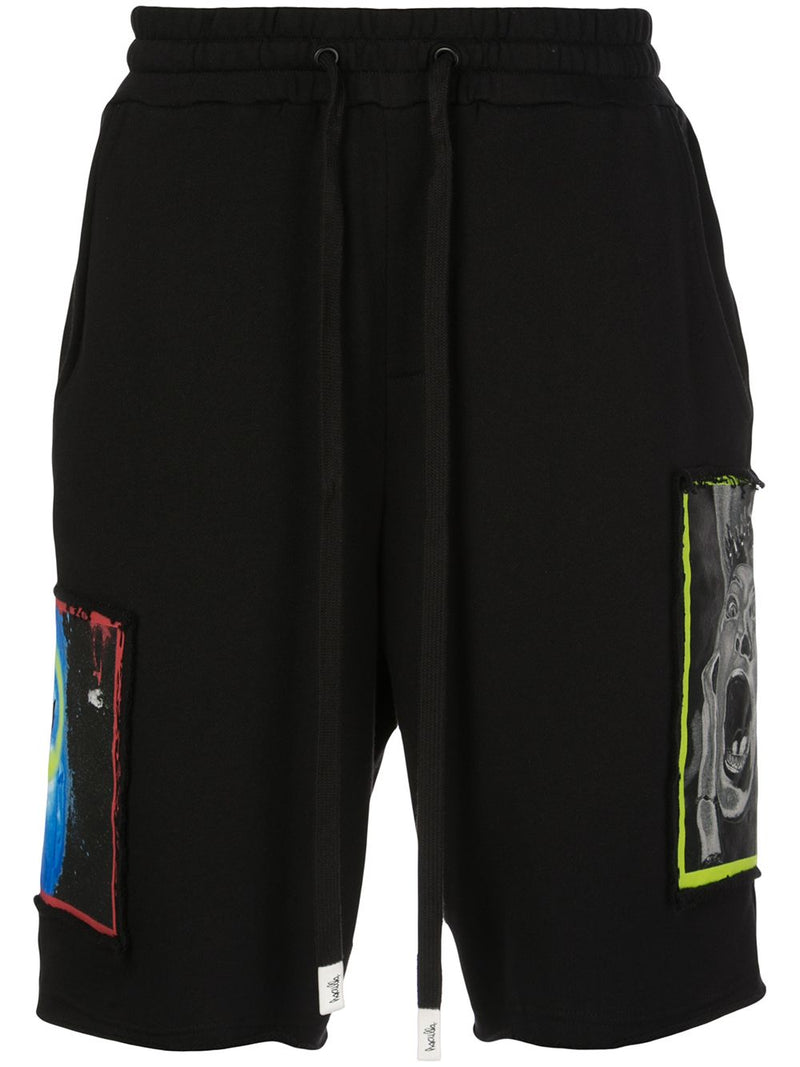 OVERLAP KNIT SHORT BLACK