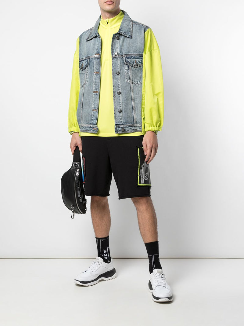 OVERLAP KNIT SHORT BLACK