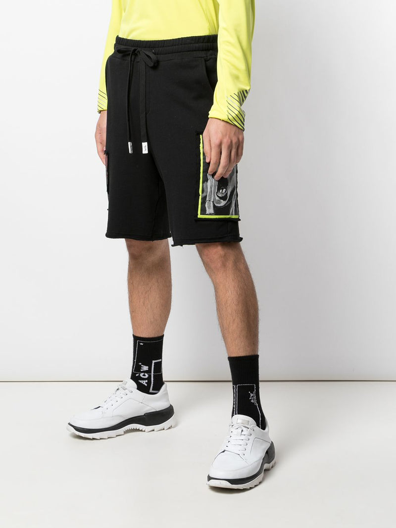OVERLAP KNIT SHORT BLACK