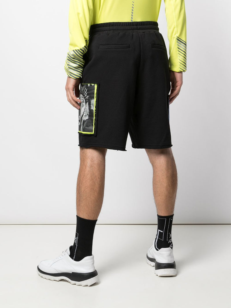OVERLAP KNIT SHORT BLACK