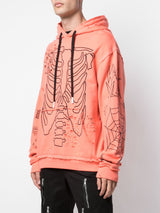 SING STANDARD SHOULDER HOODIE CORAL