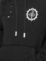 POISON DROP SHOULDER HOODIE BLACK