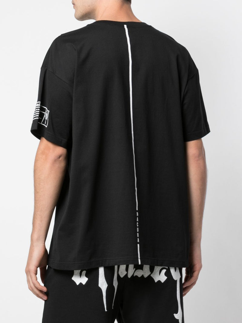 HACULLA NOTEBOOK DROP SHOULDER TEE BLACK