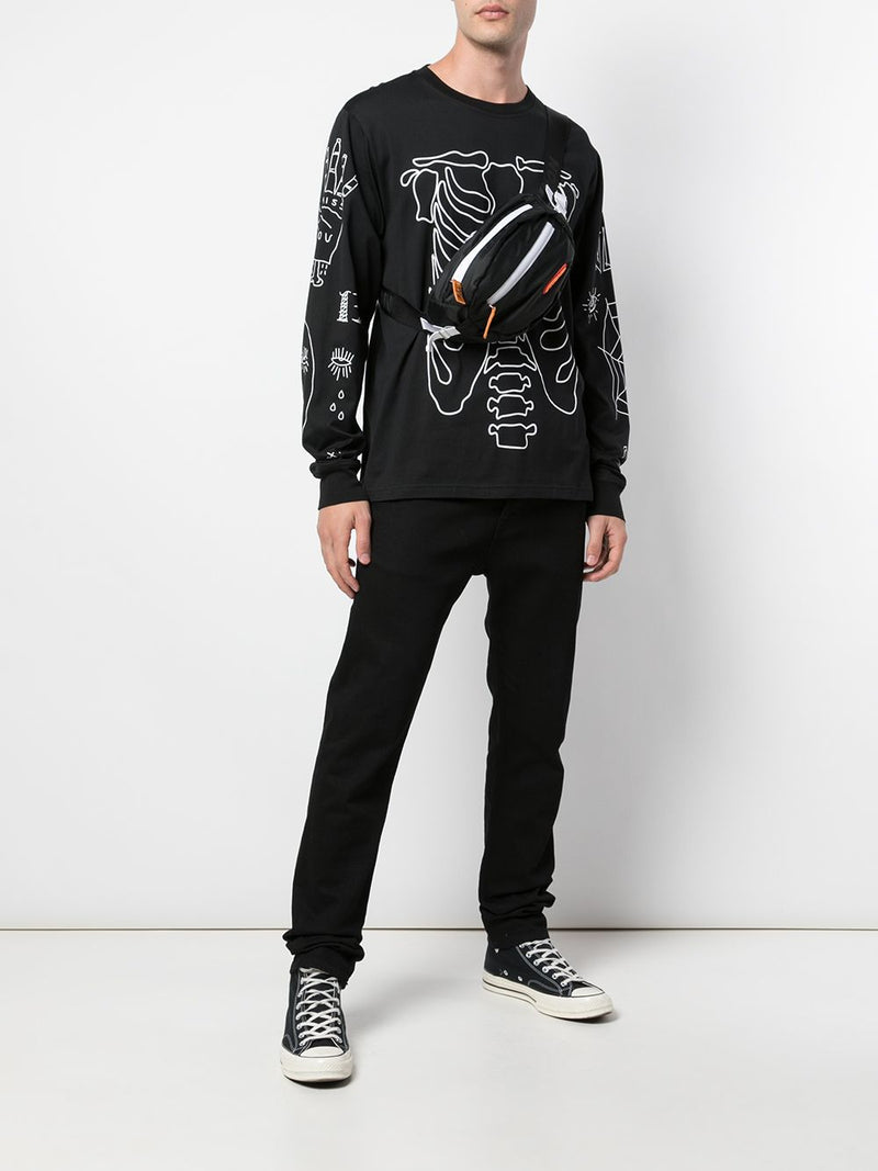 RIBBED LONG SLEEVE TEE BLACK