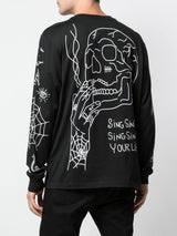 RIBBED LONG SLEEVE TEE BLACK