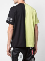 SPLIT IN HALF SIGNATURE EYES TEE BLACK/YELLOW