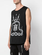 CREST TANK TOP BLACK
