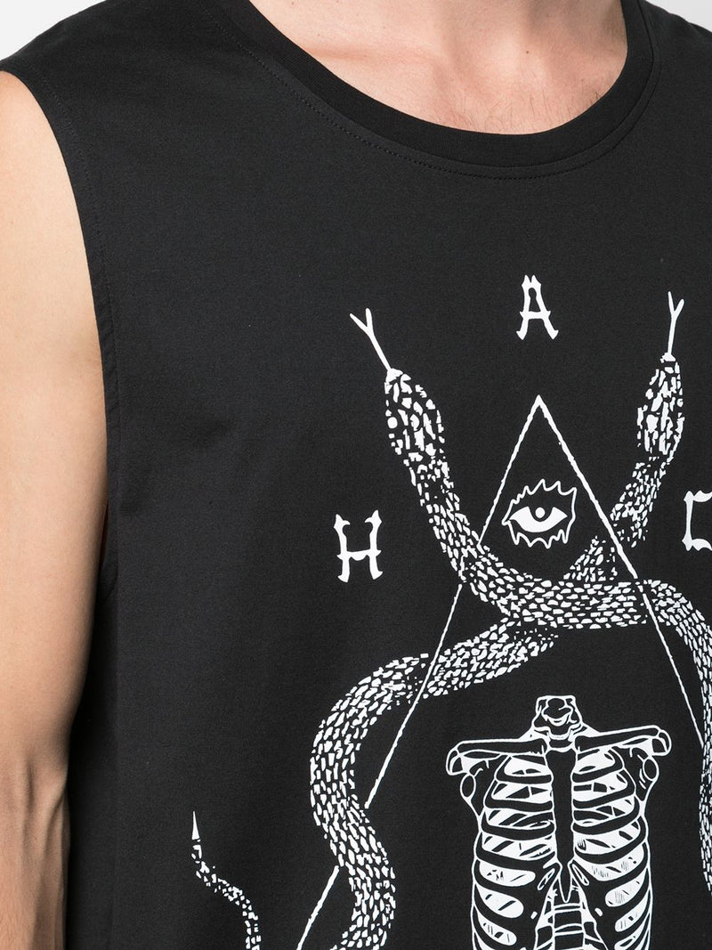 CREST TANK TOP BLACK