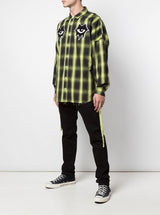 SIGNATURE EYES WOVEN SHIRT YELLOW/BLACK PLAID