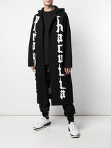 MOTHER LONG HOODED JACKET BLACK