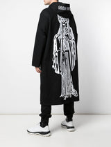 MOTHER LONG HOODED JACKET BLACK