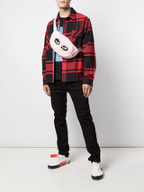 SIGNATURE EYES FANNY PACK PINK FUR