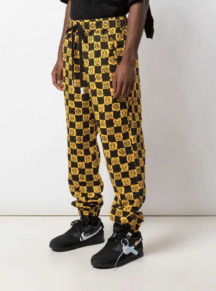 BLURRY WOVEN JOGGER YELLOW