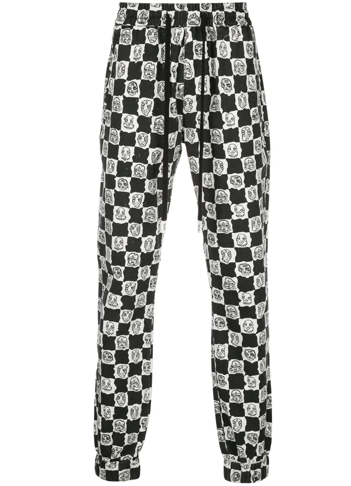 BLURRY WOVEN JOGGER WHITE