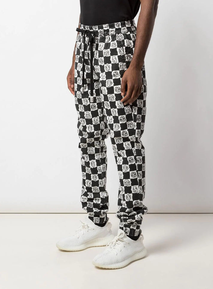 BLURRY WOVEN JOGGER WHITE