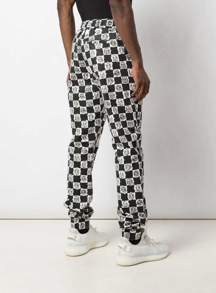 BLURRY WOVEN JOGGER WHITE