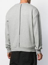 MASK OFF DROP SHOULDER CREW HEATHER GREY
