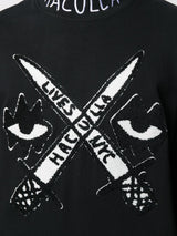 EYEZ AND SWORDZ MOCK NECK KNIT