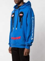 I HAVE NO LEGS SHOULDER HOODIE BLUE