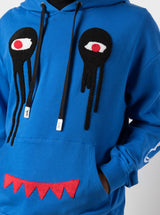 I HAVE NO LEGS SHOULDER HOODIE BLUE