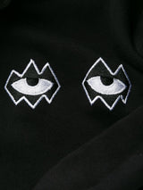 SKULL N EYEZ SHOULDER OVERSIZE SLEEVE HOODIE