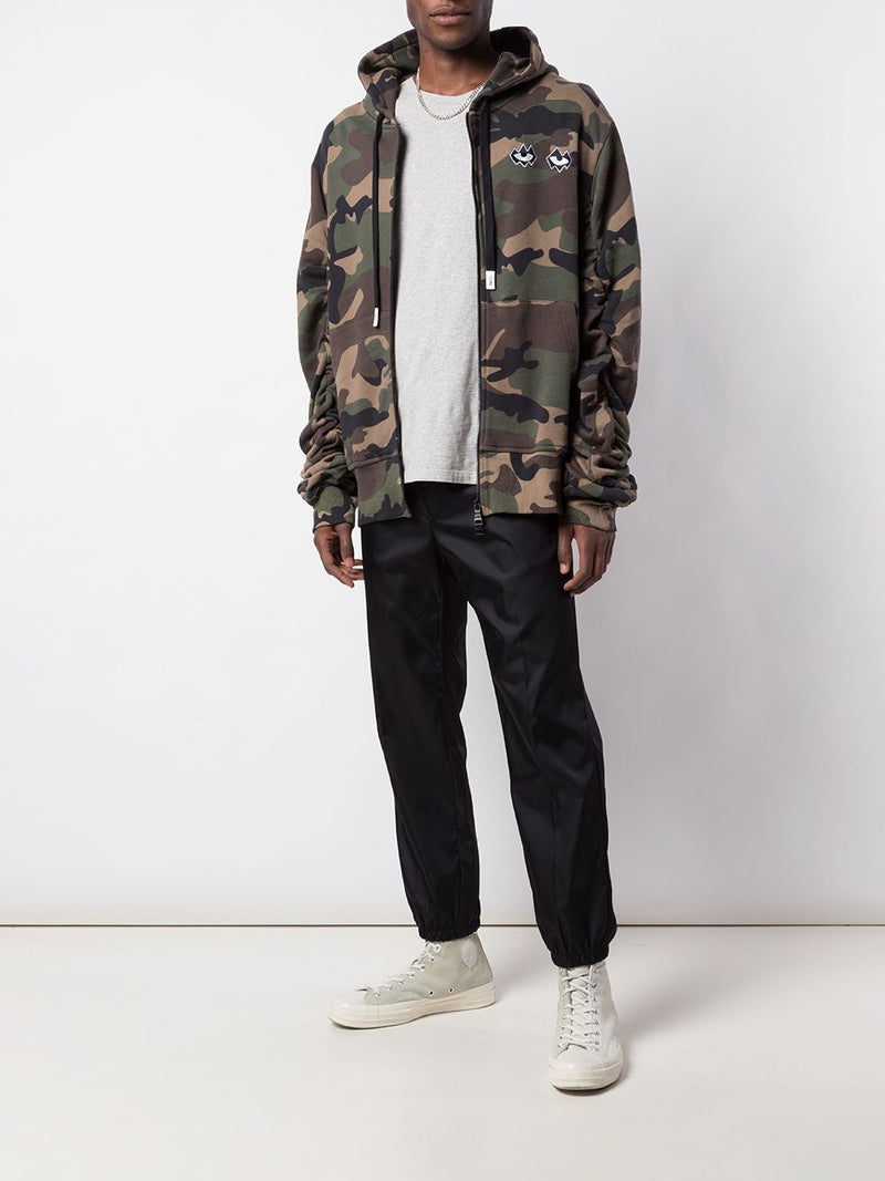 NEVER DUPLICATED DROP SHOULDER OVERSIZE SLEEVE HOODIE