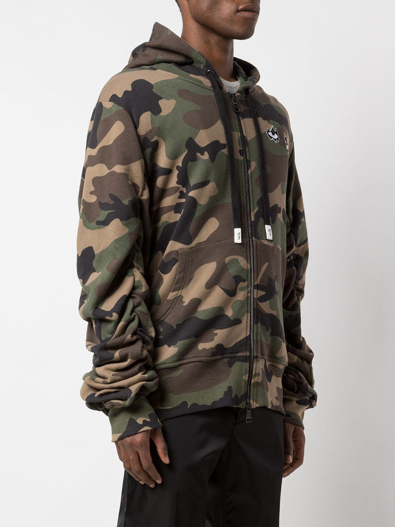 NEVER DUPLICATED DROP SHOULDER OVERSIZE SLEEVE HOODIE