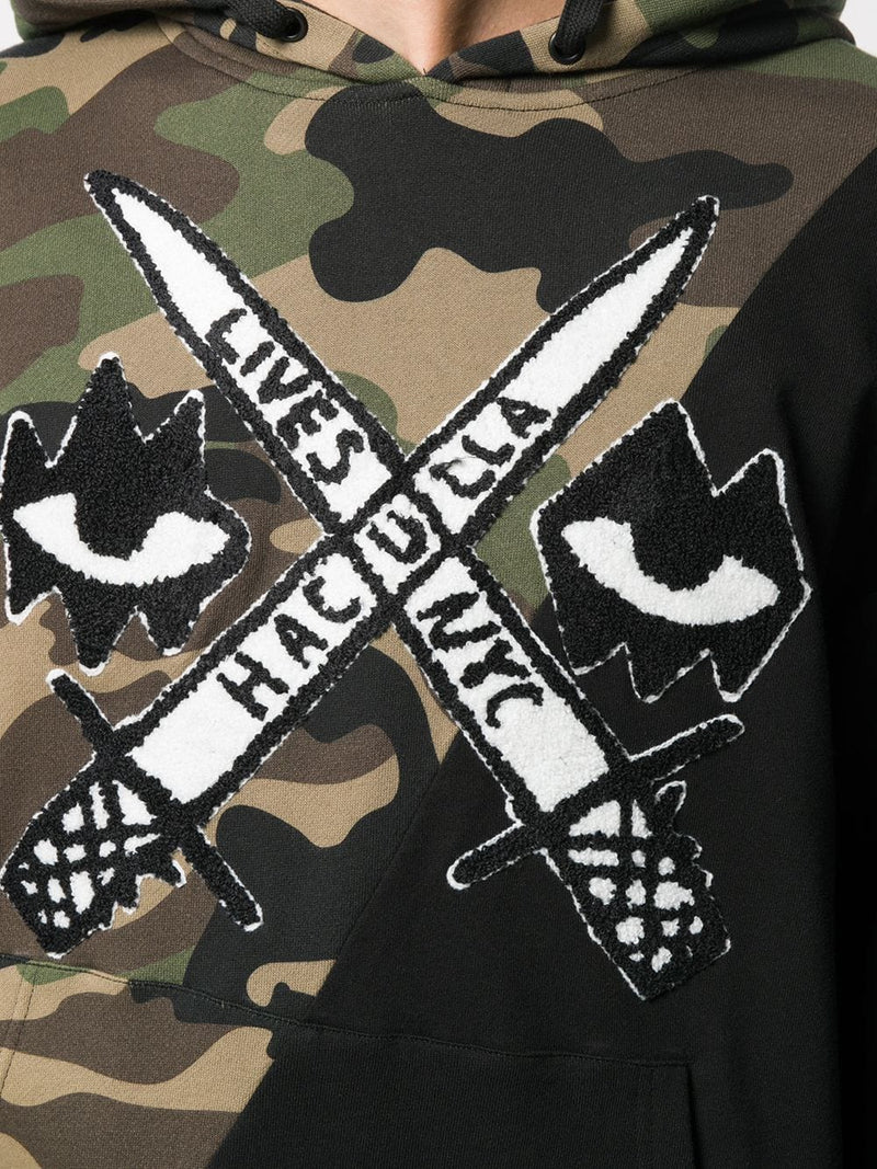 HACULLA LIVES DIAGONAL DROP SHOULDER HOODIE