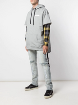 HAC-HEAD  S/S HOODIE HEATHER GREY