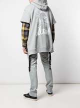 HAC-HEAD  S/S HOODIE HEATHER GREY