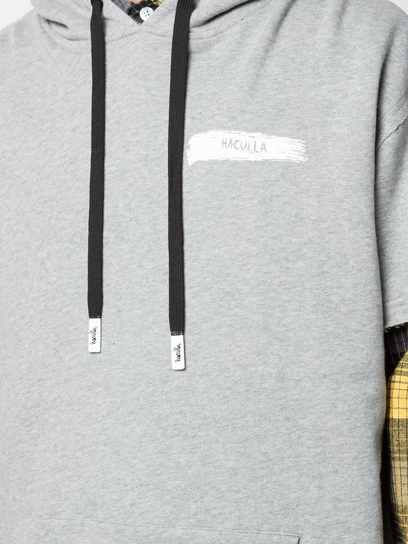 HAC-HEAD  S/S HOODIE HEATHER GREY