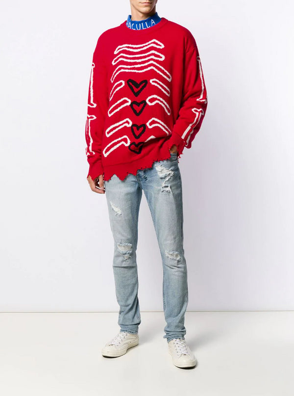 MY INSIDES SWEATER RED