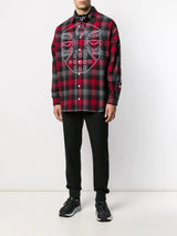 MASKED PLAID SHIRT RED