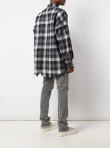 FIGHTER EYEZ PLAID SHIRT OFF WHITE