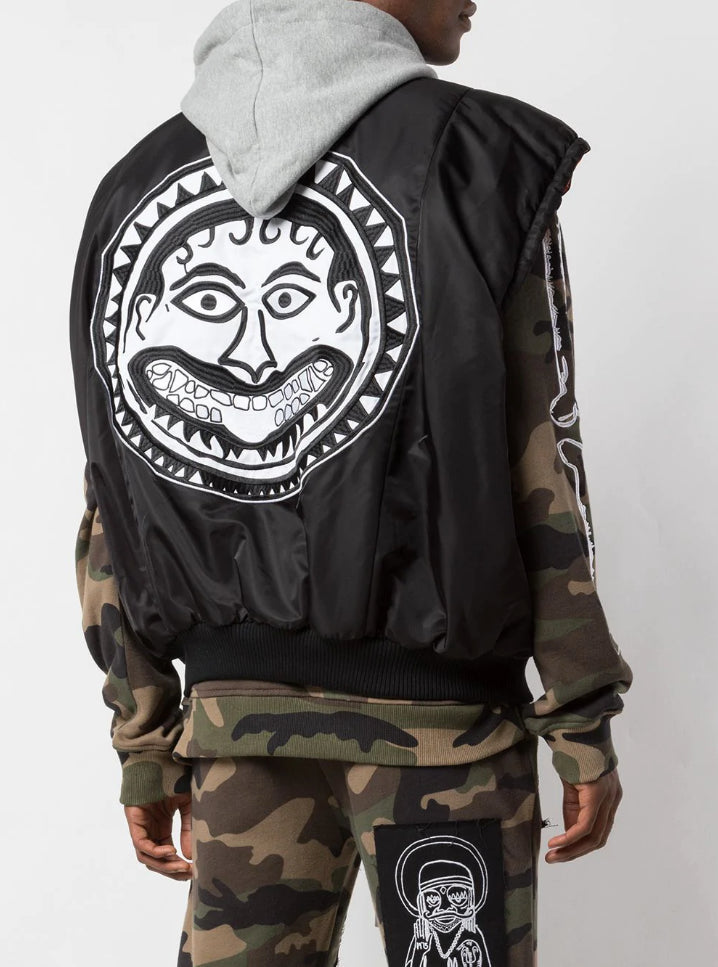 SON OF SUN OVERSIZED BOMBER VEST