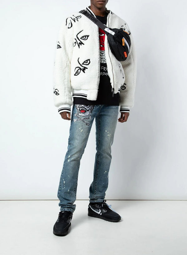 FACEZ SHERPA BOMBER CREAM