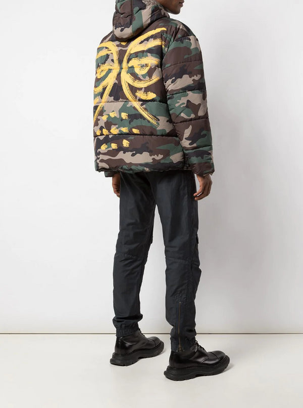 STROKE OF DNA BUBBLE JACKET JUNGLE CAMO