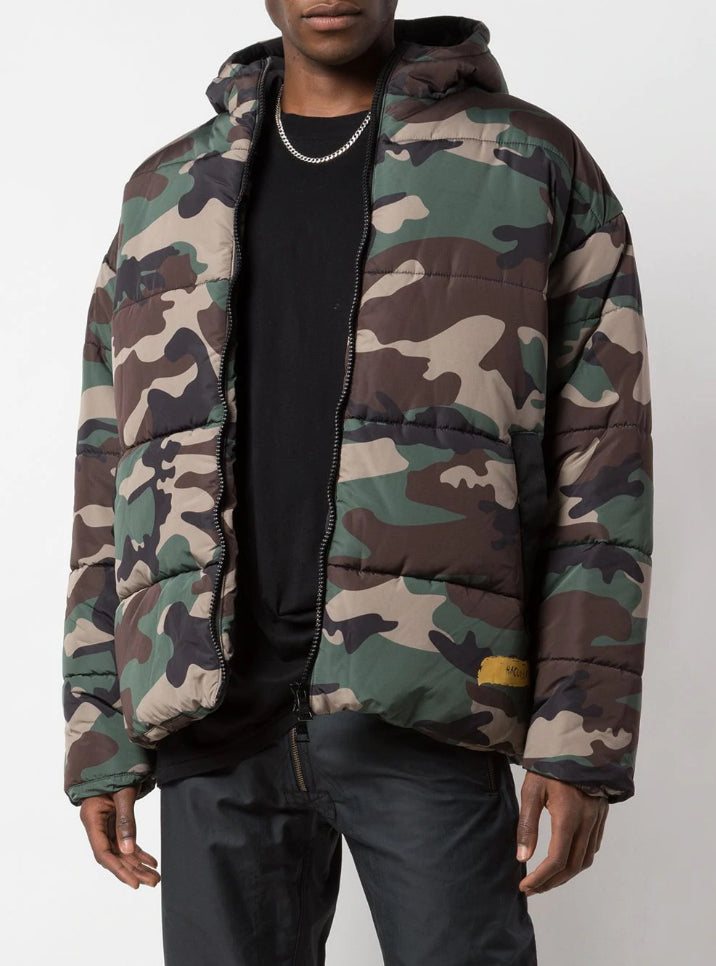 STROKE OF DNA BUBBLE JACKET JUNGLE CAMO