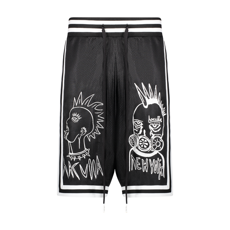 FACE OFF BASKETBALL SHORTS BLACK