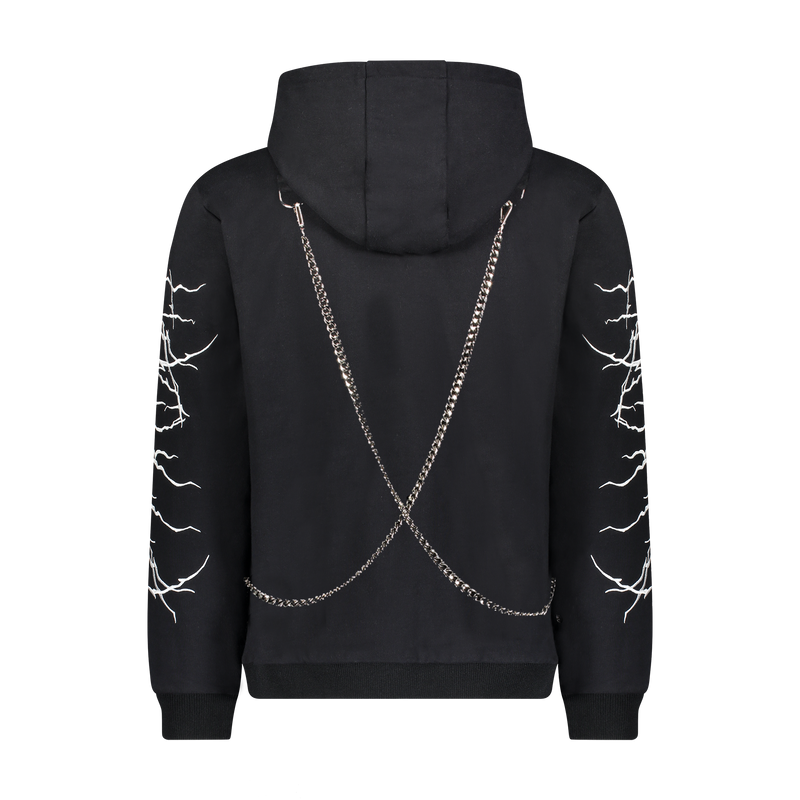 FALLEN ANGEL HOODIE BLACK