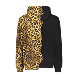 HALF ANIMAL HOODIE BLACK/LEOPARD